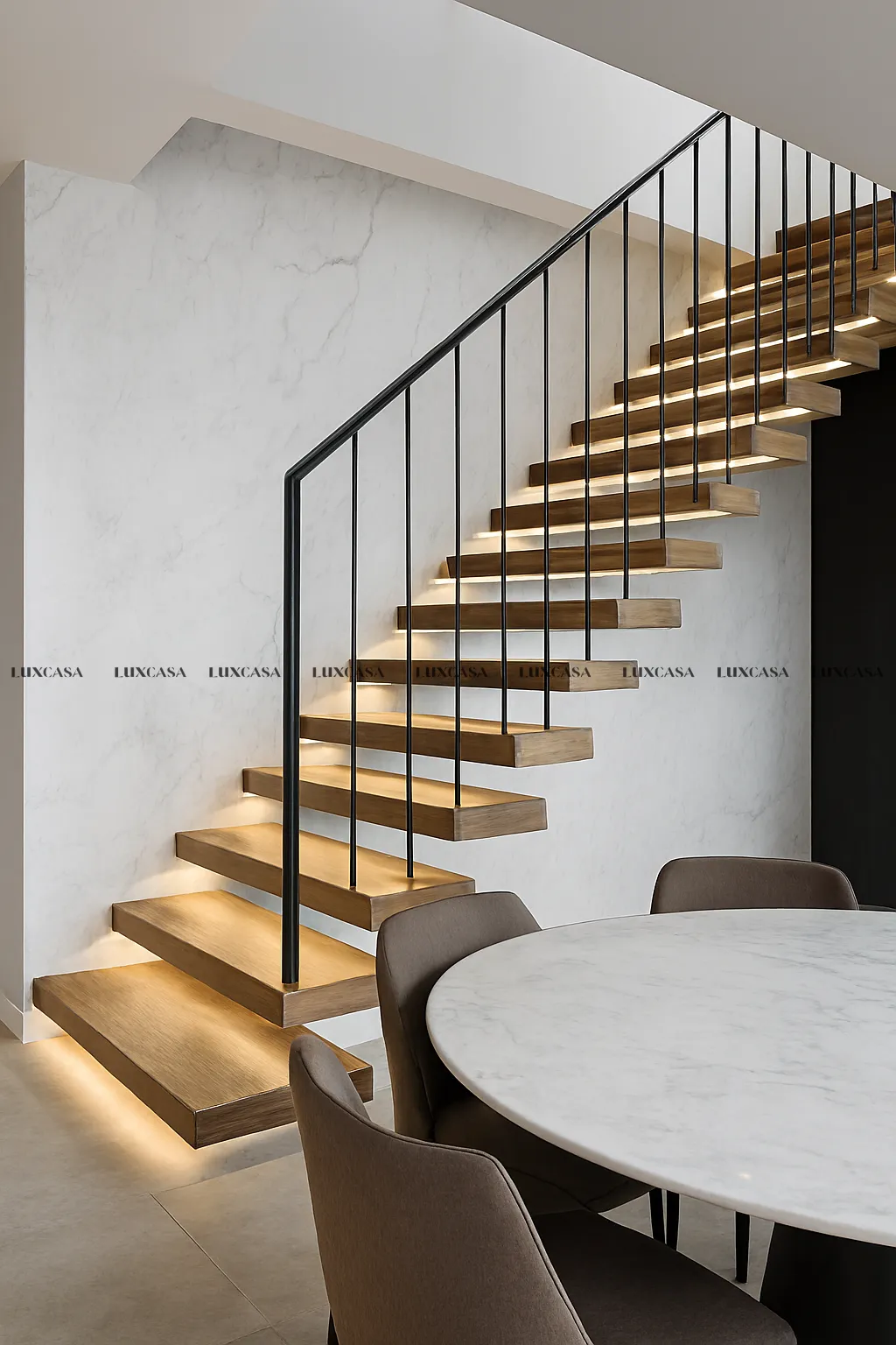 Đá nung kết ốp cầu thang 1632LUMA-BE-MA