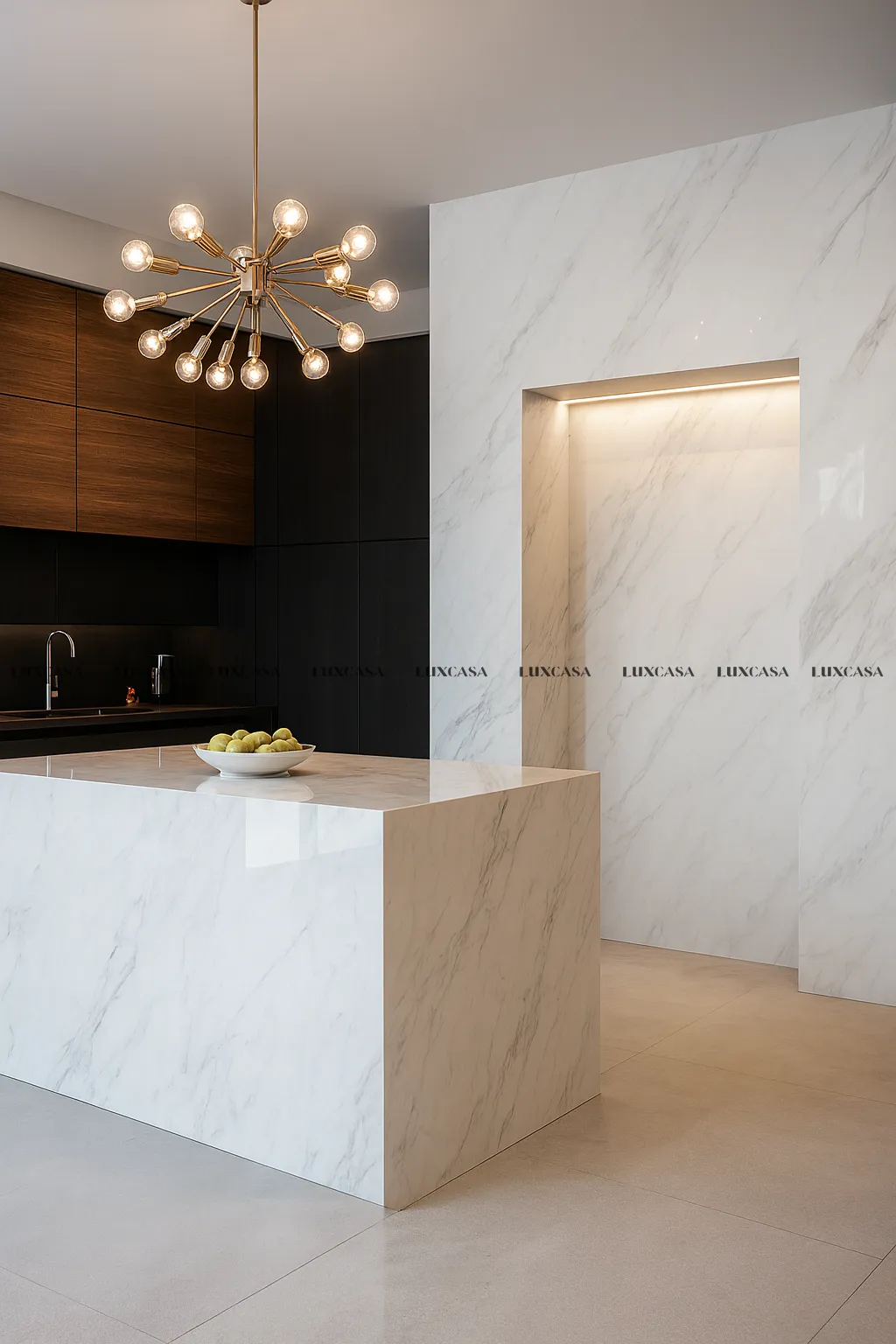 Đá nung kết ốp thang máy 1632LUST-BI-GL