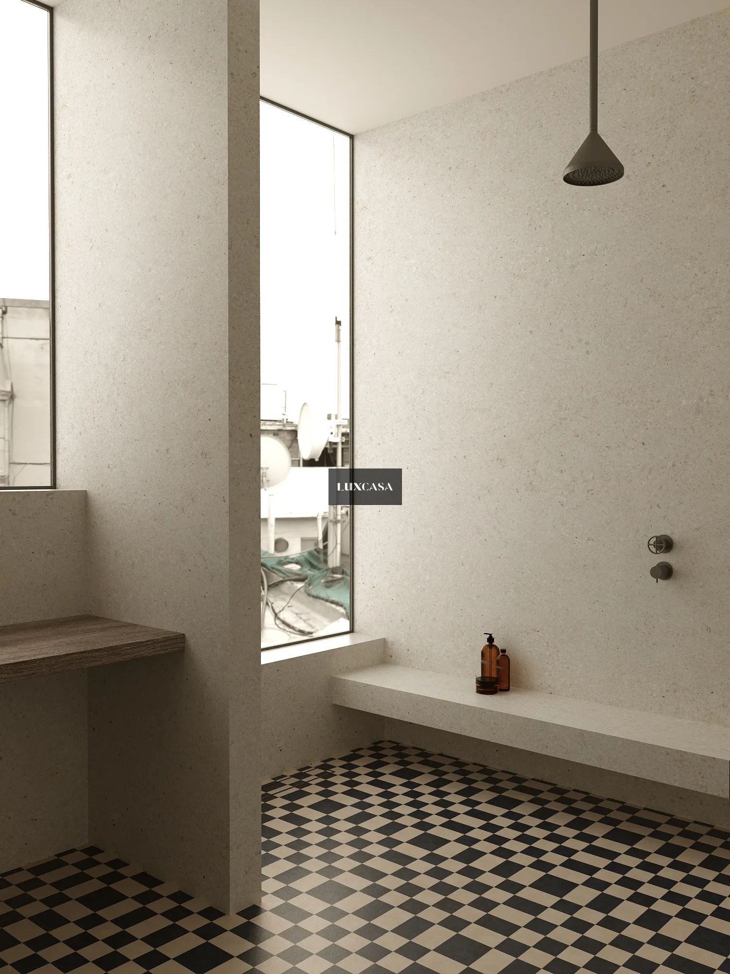 Đá nung kết ốp toilet 1632LUAR-GR