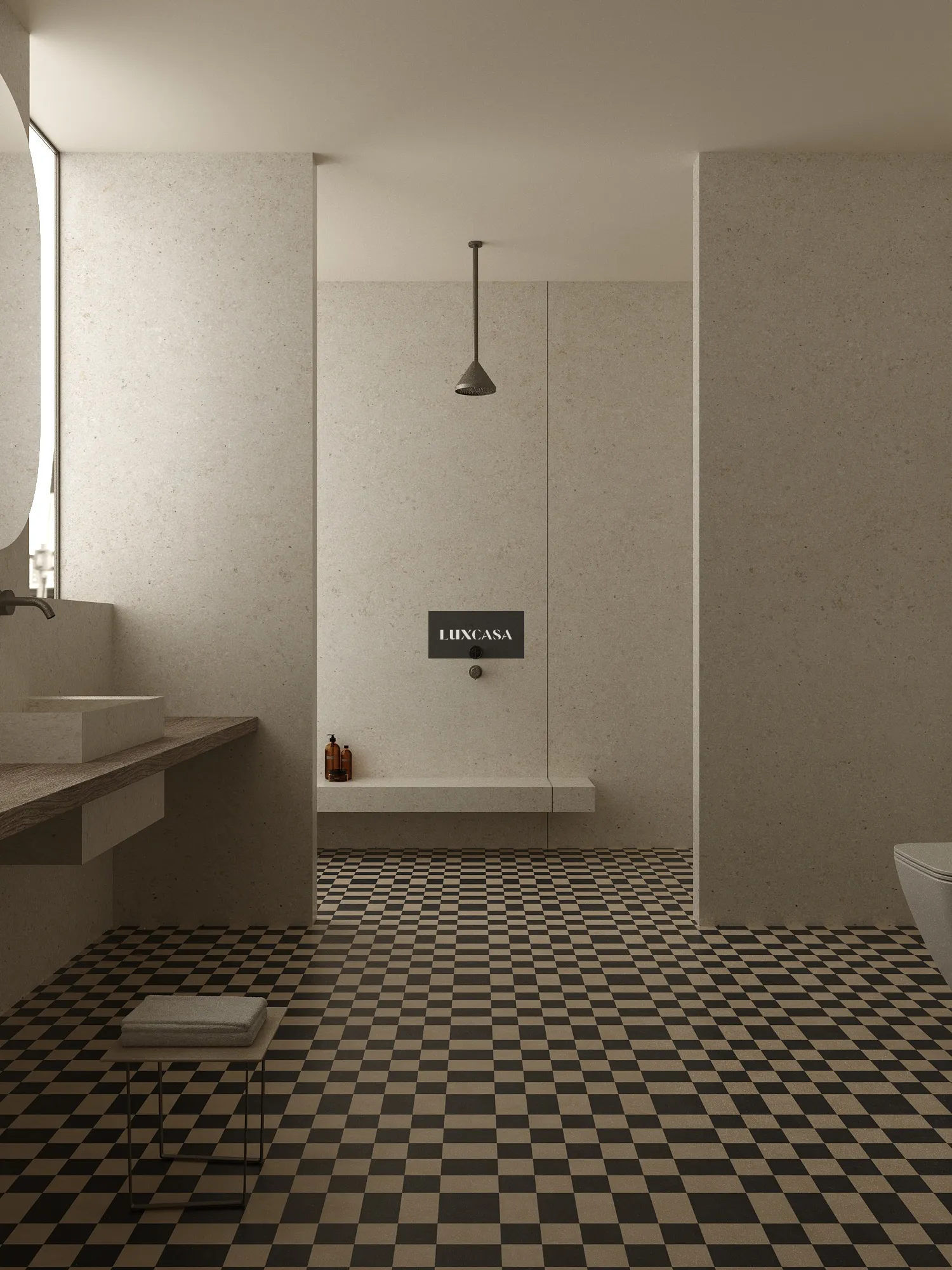 Đá nung kết ốp toilet 1632LUAR-GR