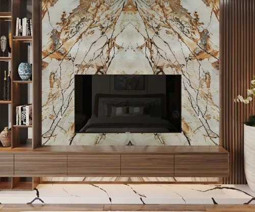 Đá ốp vách tivi