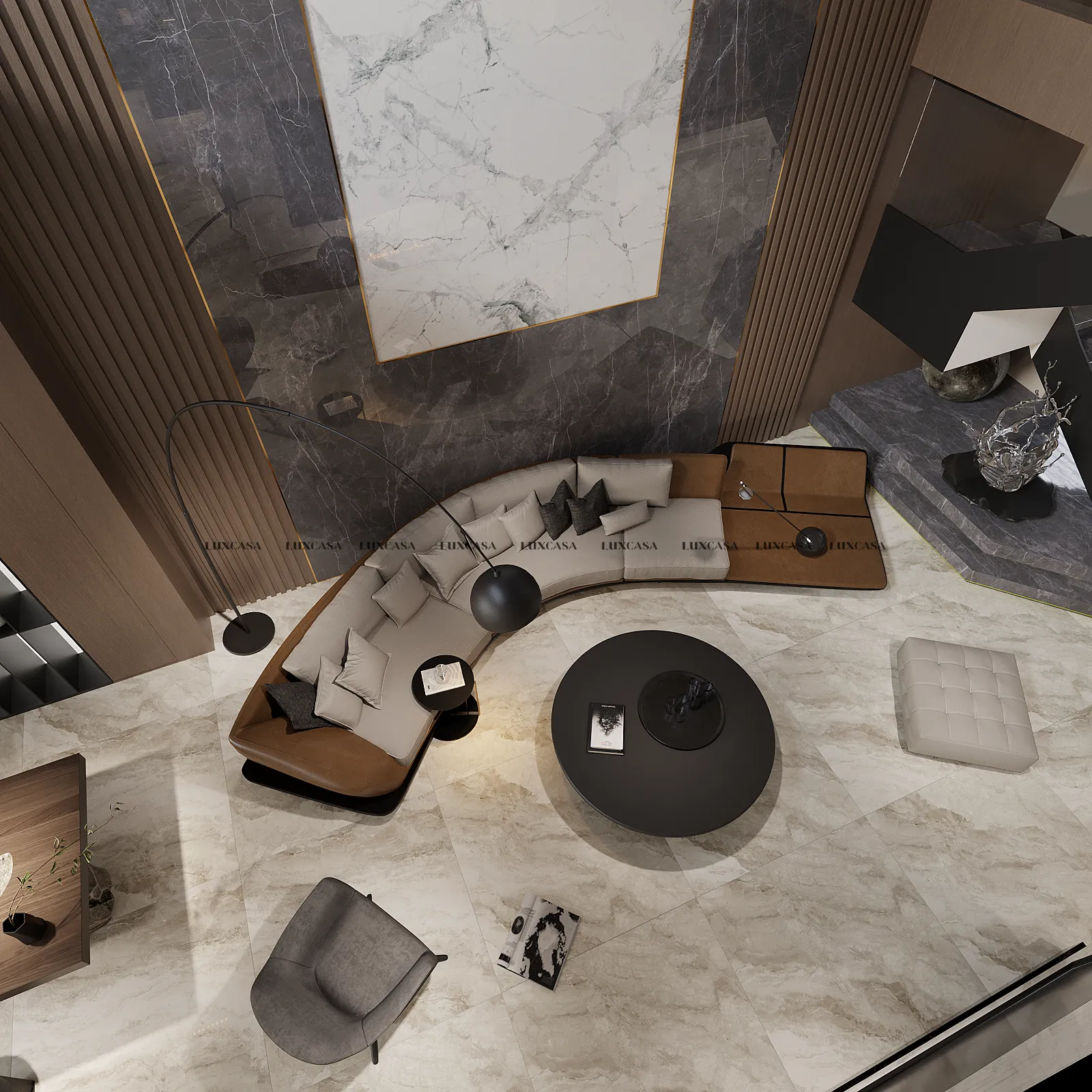 Gạch 1200X1200 kem bóng 120LU1105