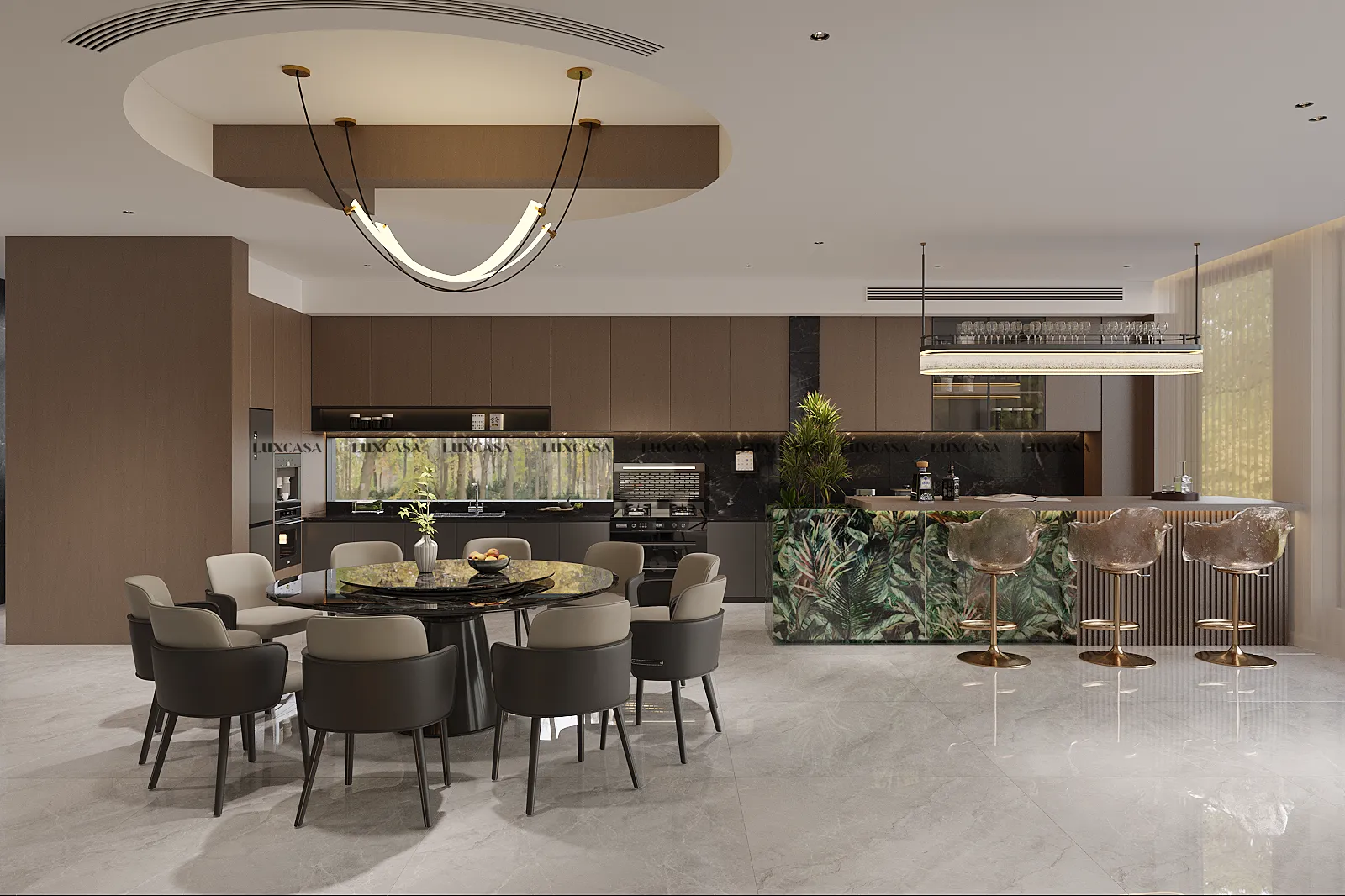 Gạch 1200X1200 xám bóng 120LU1116