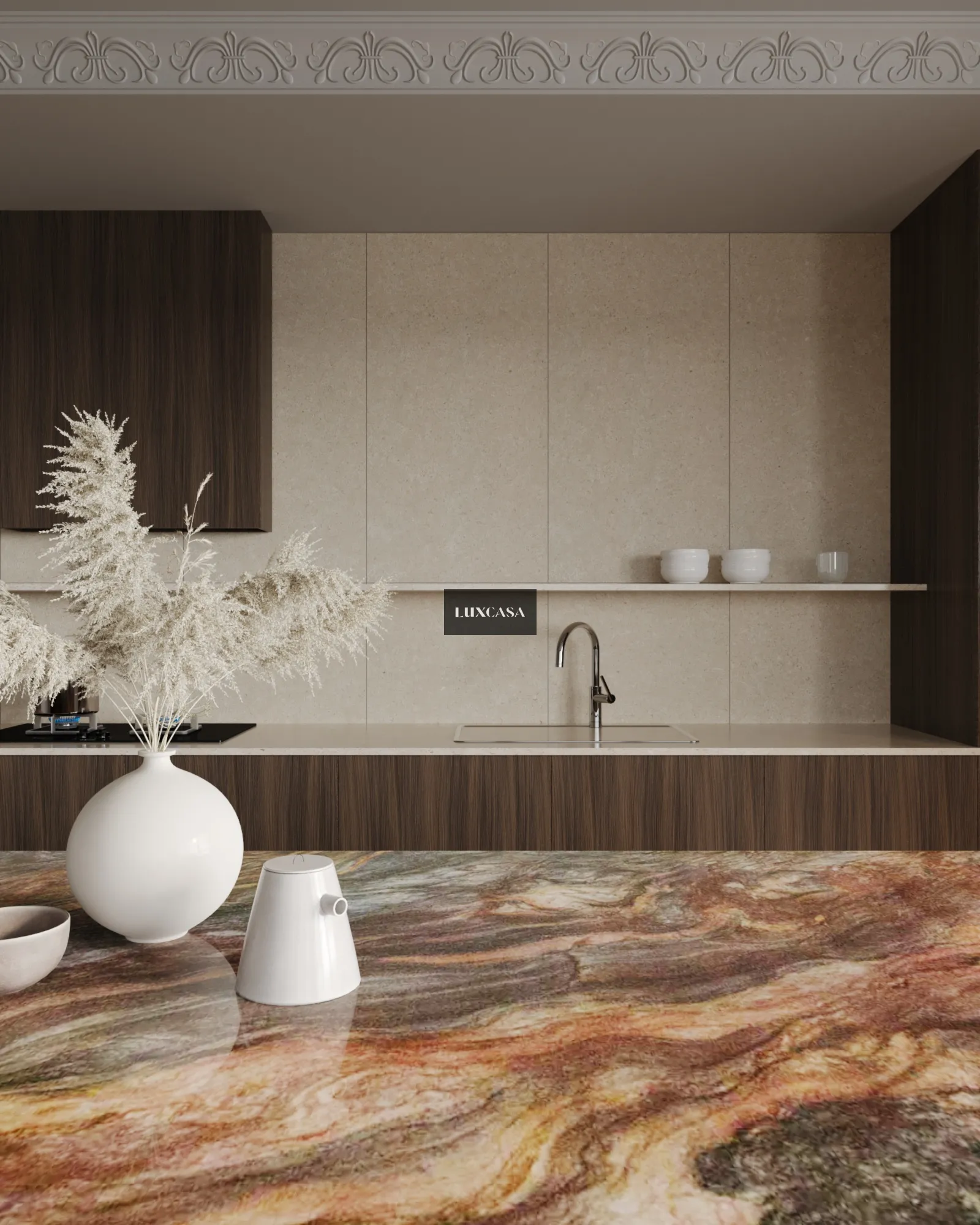 Gạch 60x120 ốp bếp men matt 612LI-EA