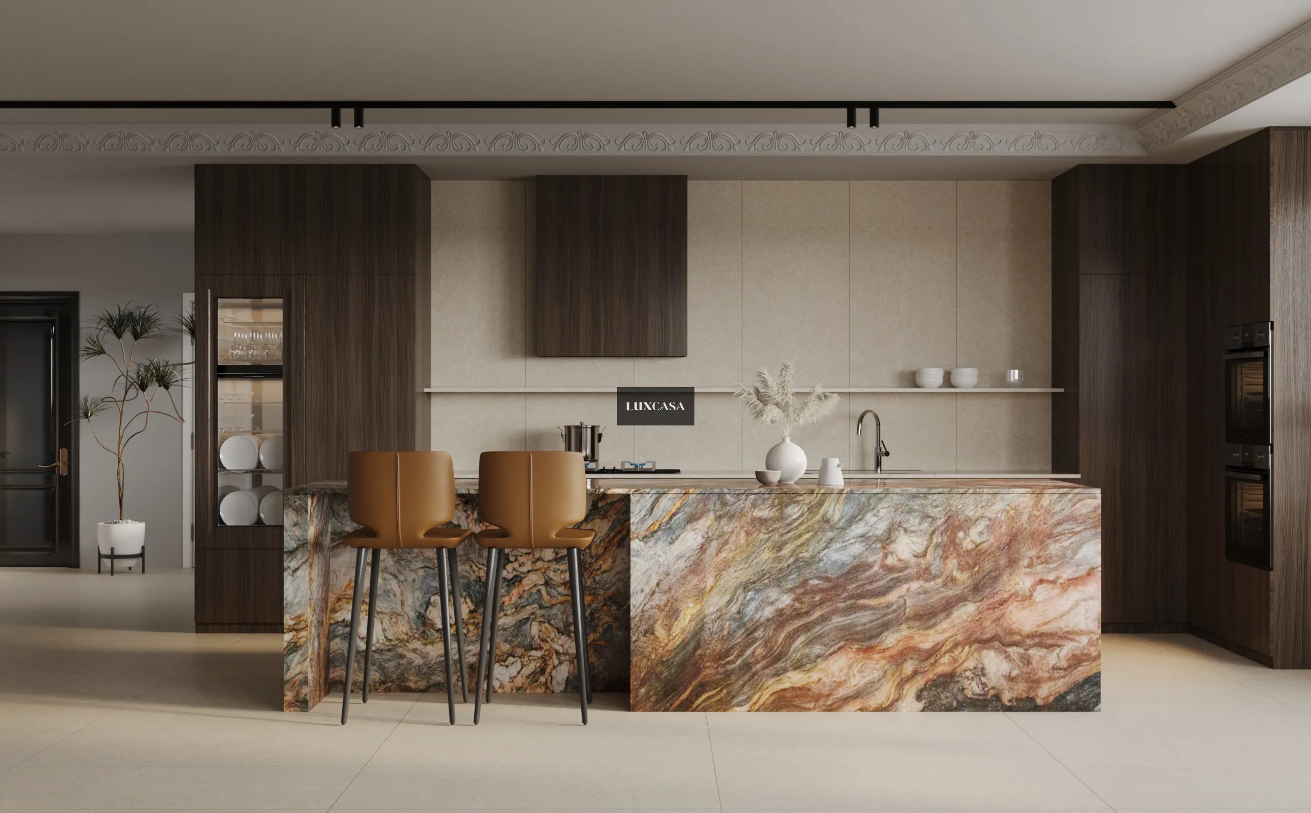 Gạch 60x120 ốp bếp men matt 612LI-EA