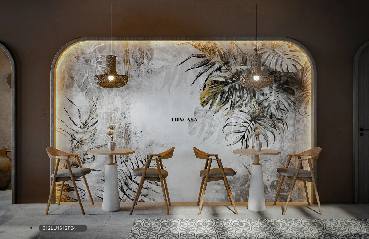 Gạch lát nền 60x120cm 612LU1612F04 với gạch bông porcelain cổ điển