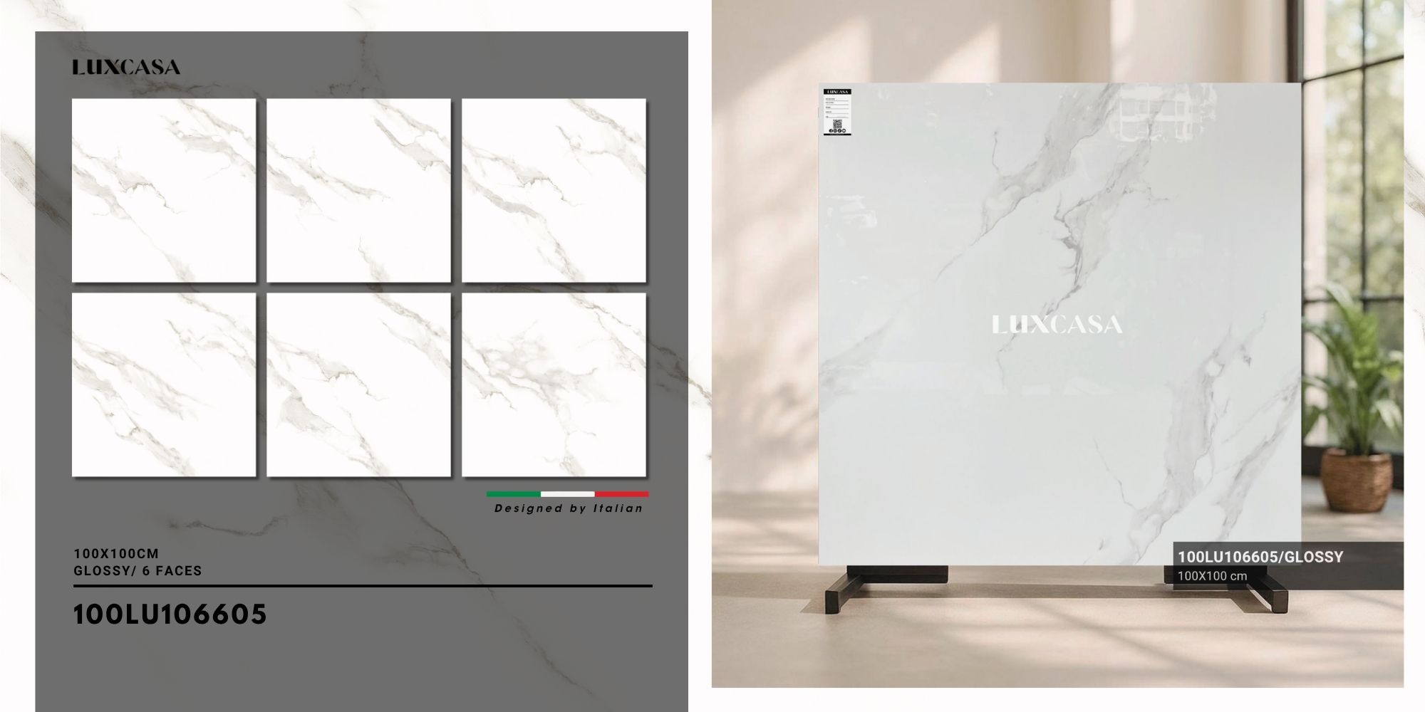 Gạch bóng trắng 1000×1000 100LU106605