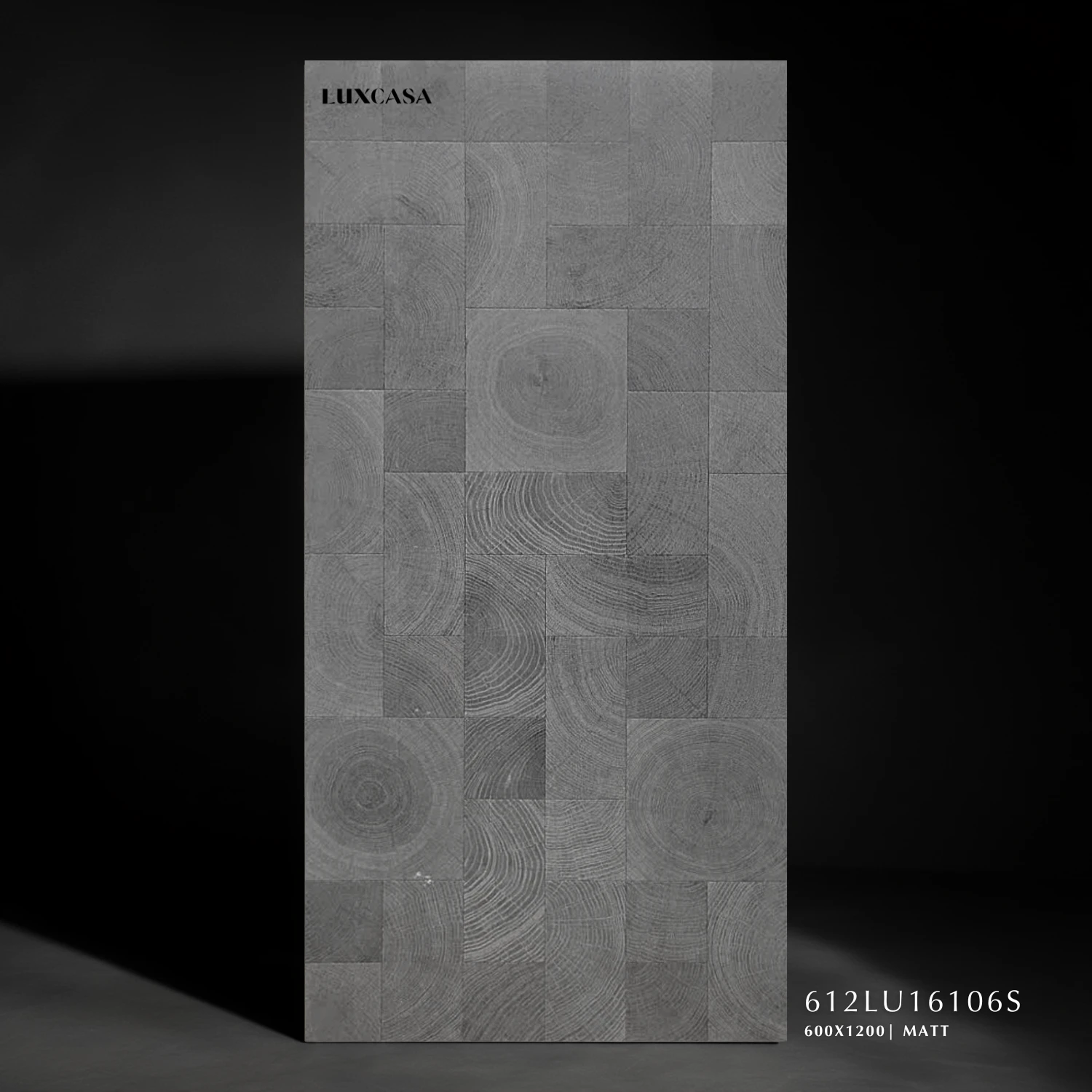 Gạch giả gỗ màu đen 60×120 612LU16106S