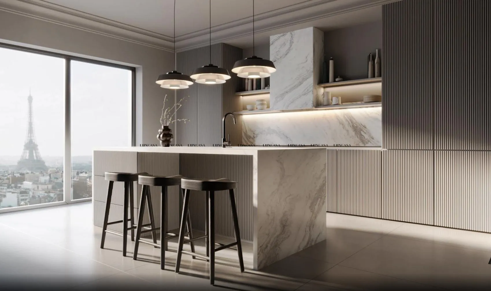 Gạch giả vân đá trắng