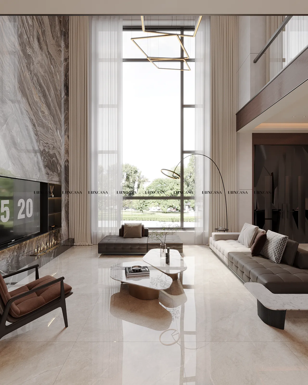 Gạch kem bóng 1000×1000 100LU1207