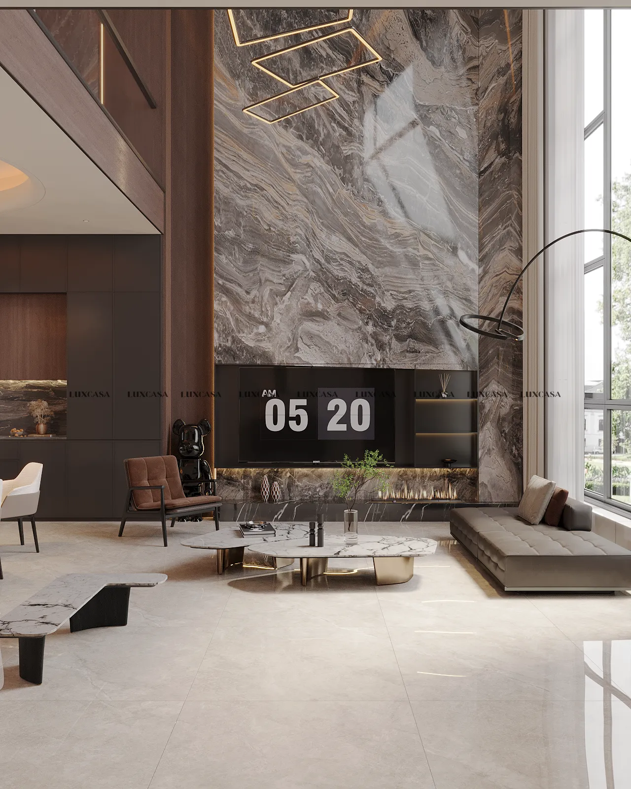 Gạch kem bóng 1000×1000 100LU1207