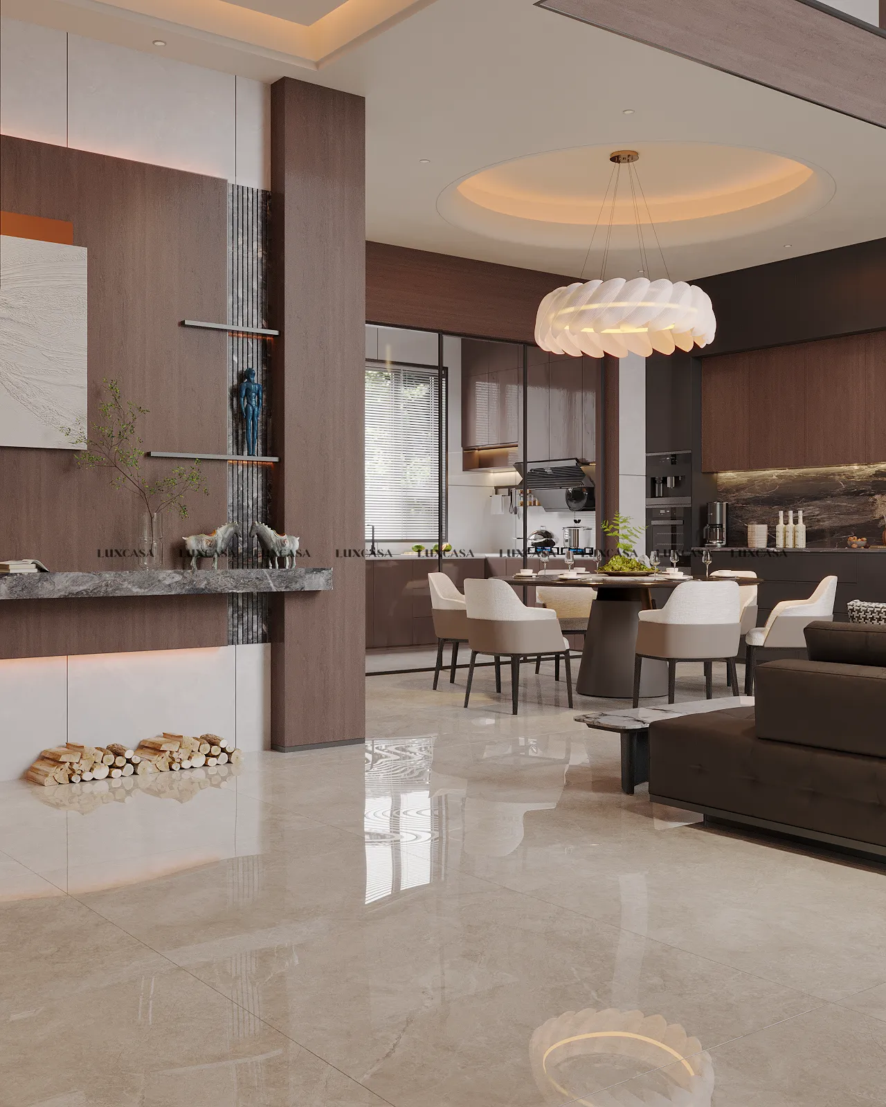 Gạch kem bóng 1000×1000 100LU1207