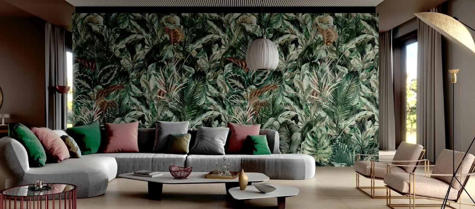 Gạch nung kết khổ lớn 160x320cm 1632LUJU-GR-DE