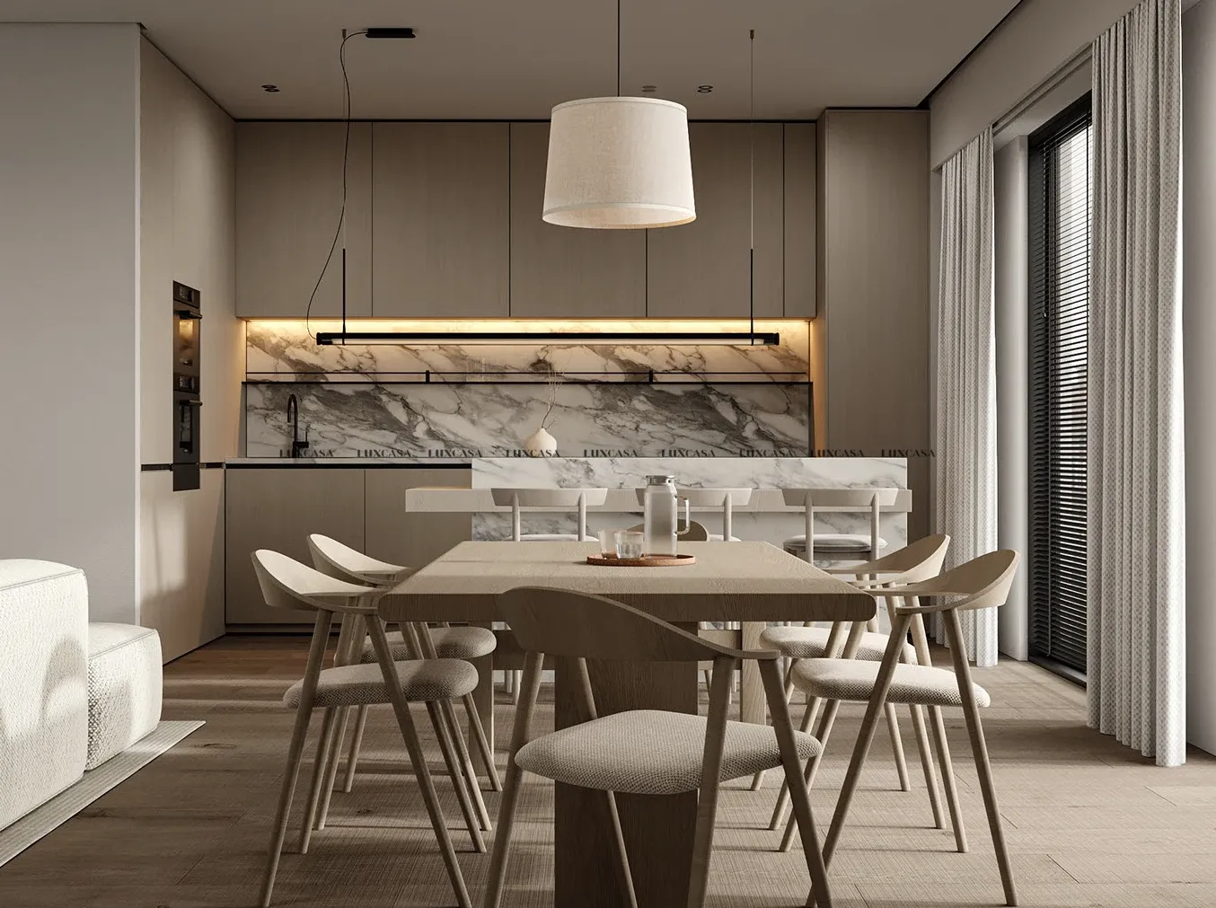 Gạch nung kết ốp bếp khổ lớn