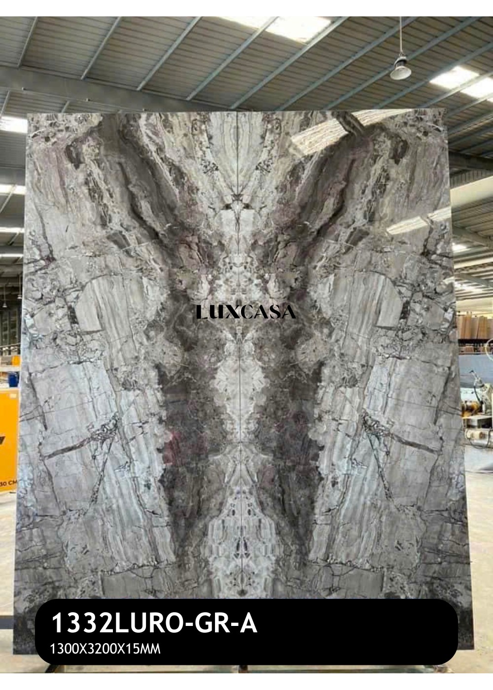 Tranh đá đối xứng 130x320cm 1332LURO-GR