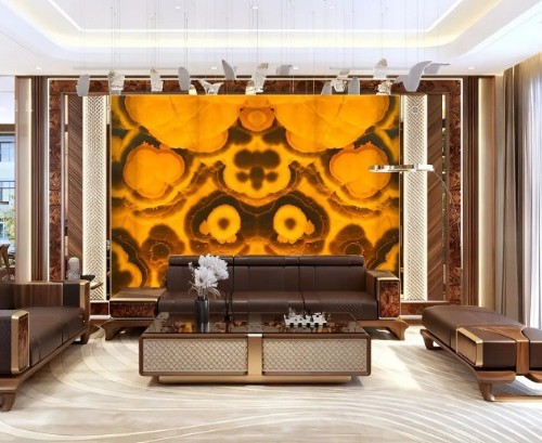 Tranh đá ngọc xuyên sáng màu cam 3