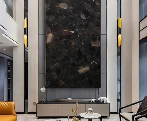 Tranh đá ngọc xuyên sáng màu đen