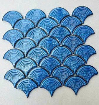 BST gạch mosaic vảy cá 3D LUMHF20