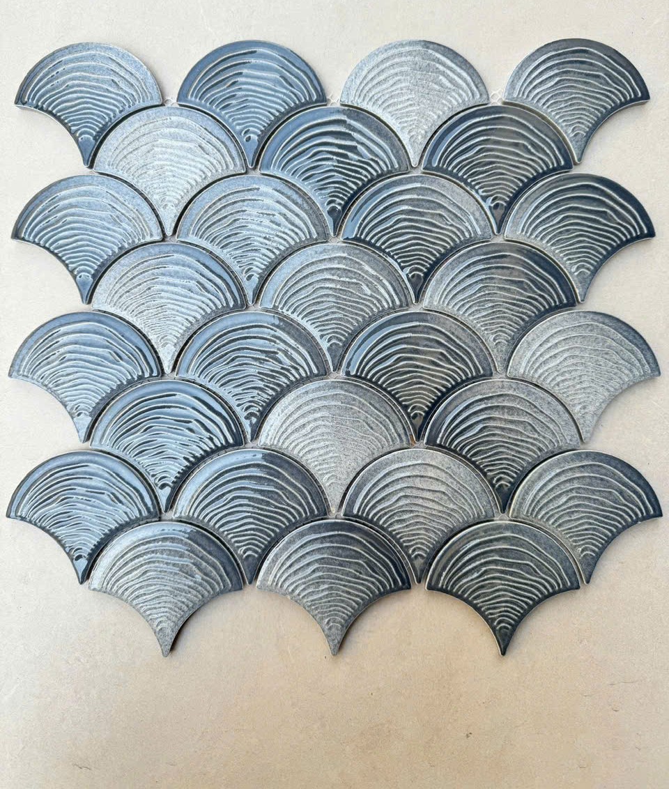 BST gạch mosaic vảy cá 3D LUMHF28