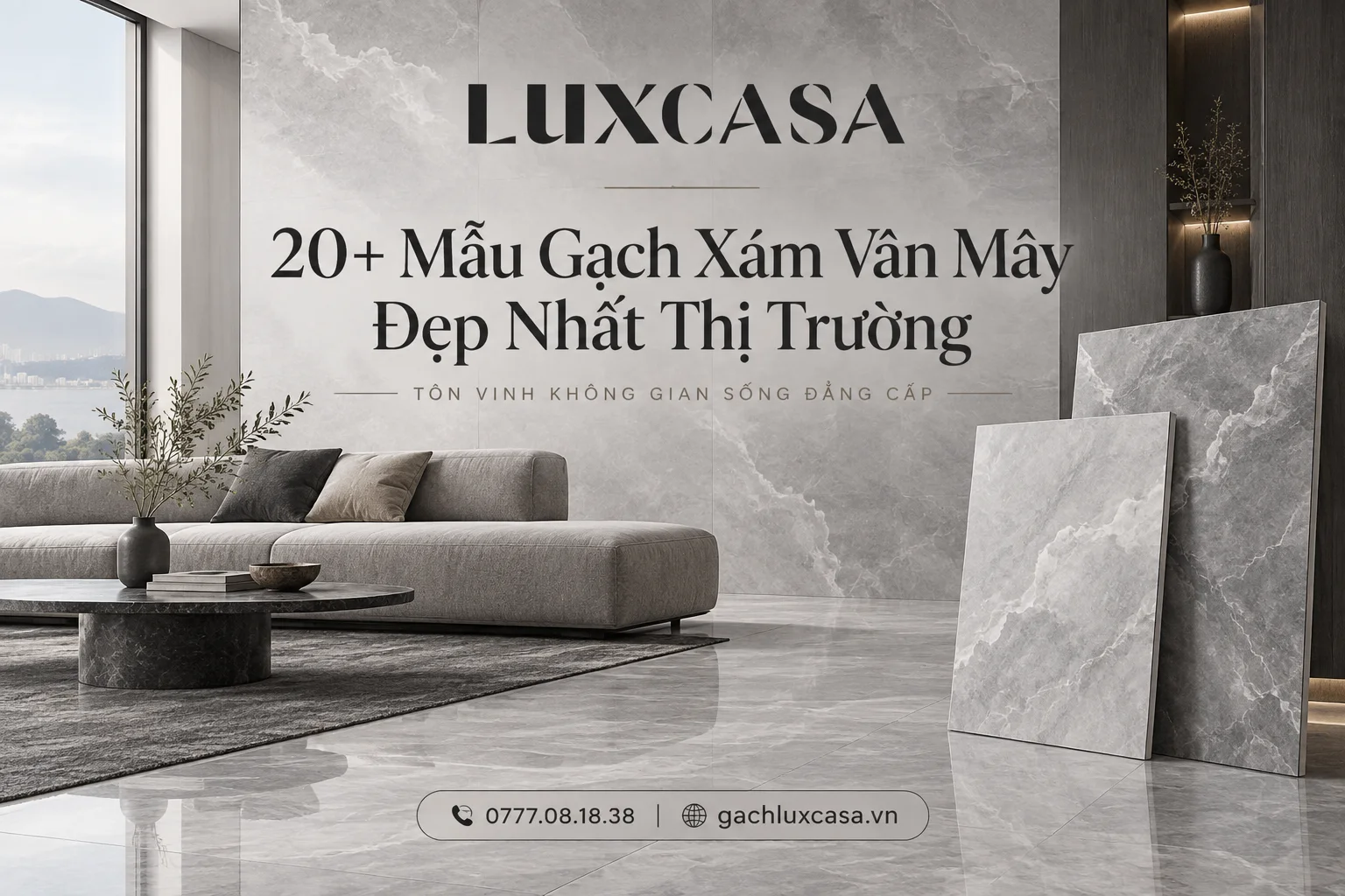 Gạch Xám Vân Mây