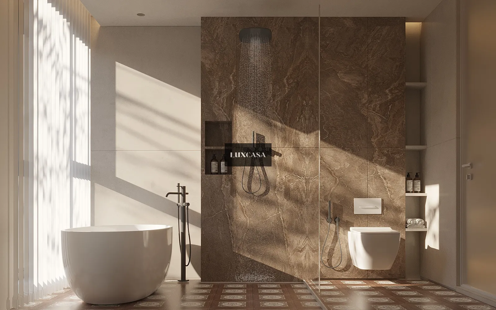 Gạch bông lát wc 300X300 30LUB3010 (1)