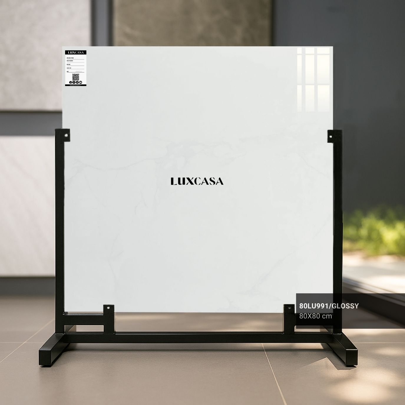 Gạch bóng trắng 800×800 80LU991