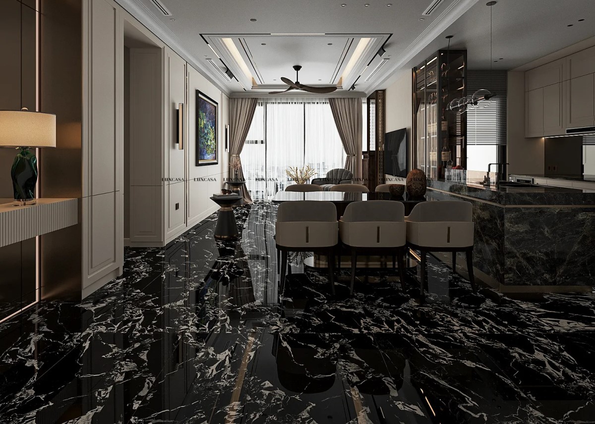 Mẫu gạch giả đá đen bóng - Quận 8