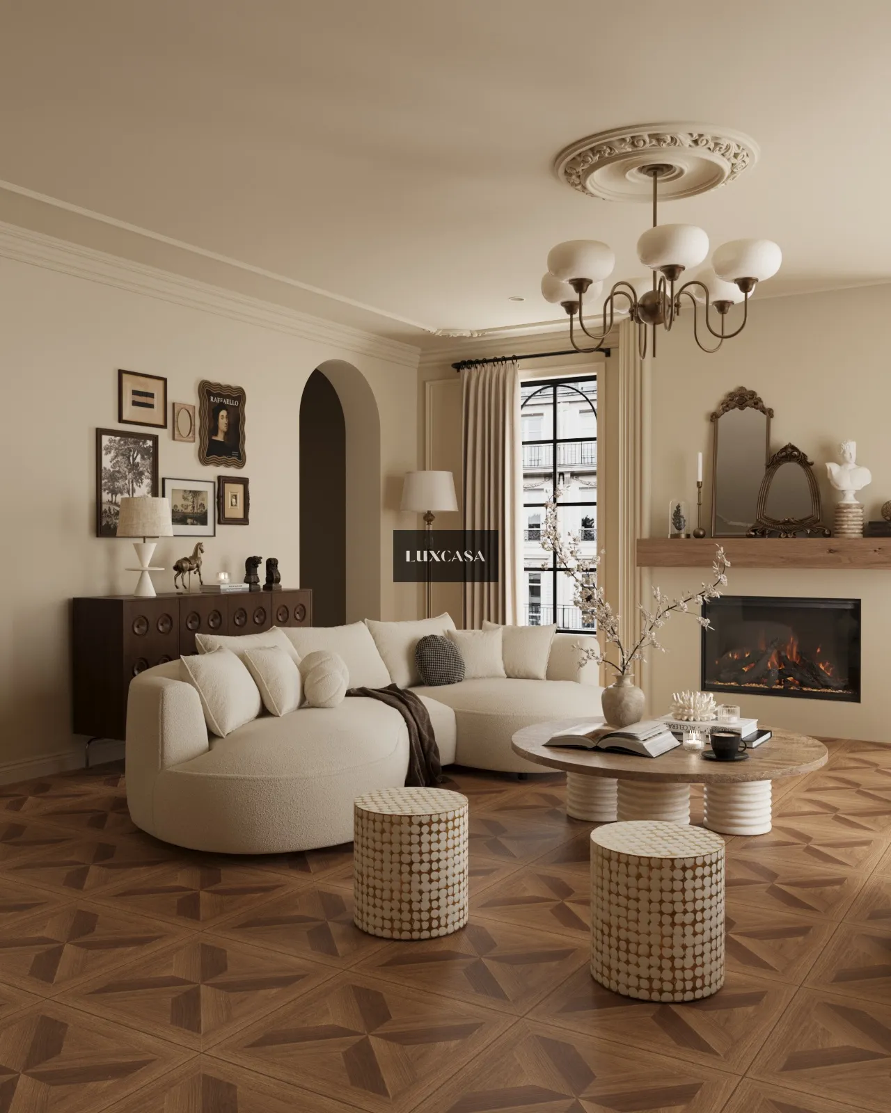 Gạch gỗ lát phòng khách 60x60 60LU6A12 (1)