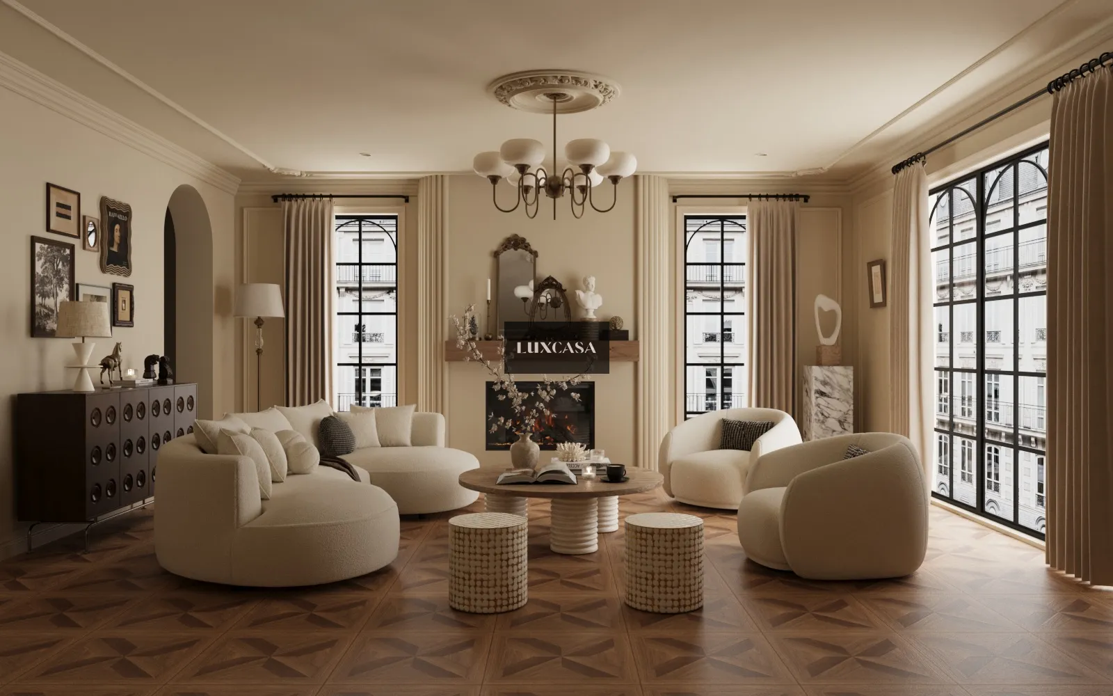 Gạch gỗ lát phòng khách 60x60 60LU6A12 (2)