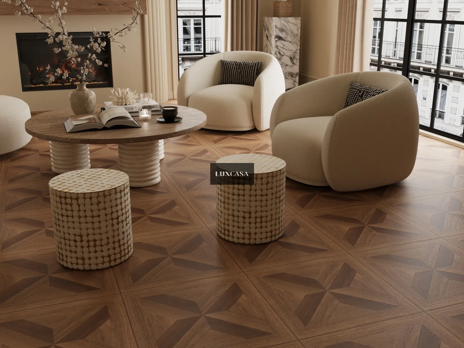 Gạch gỗ lát phòng khách 60x60 60LU6A12 (3)