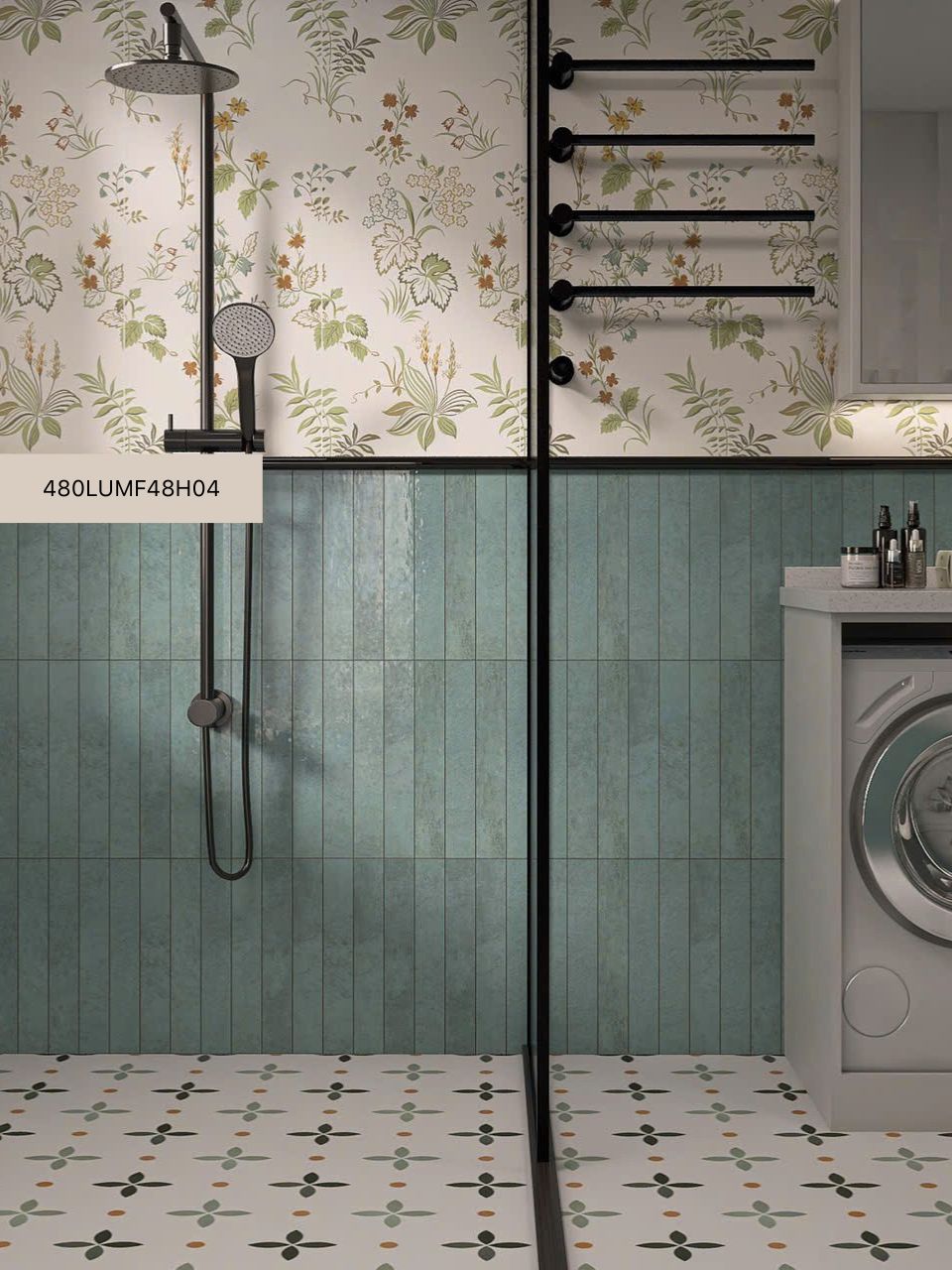 Gạch tranh ốp wc 40x80 480LUMF48H04