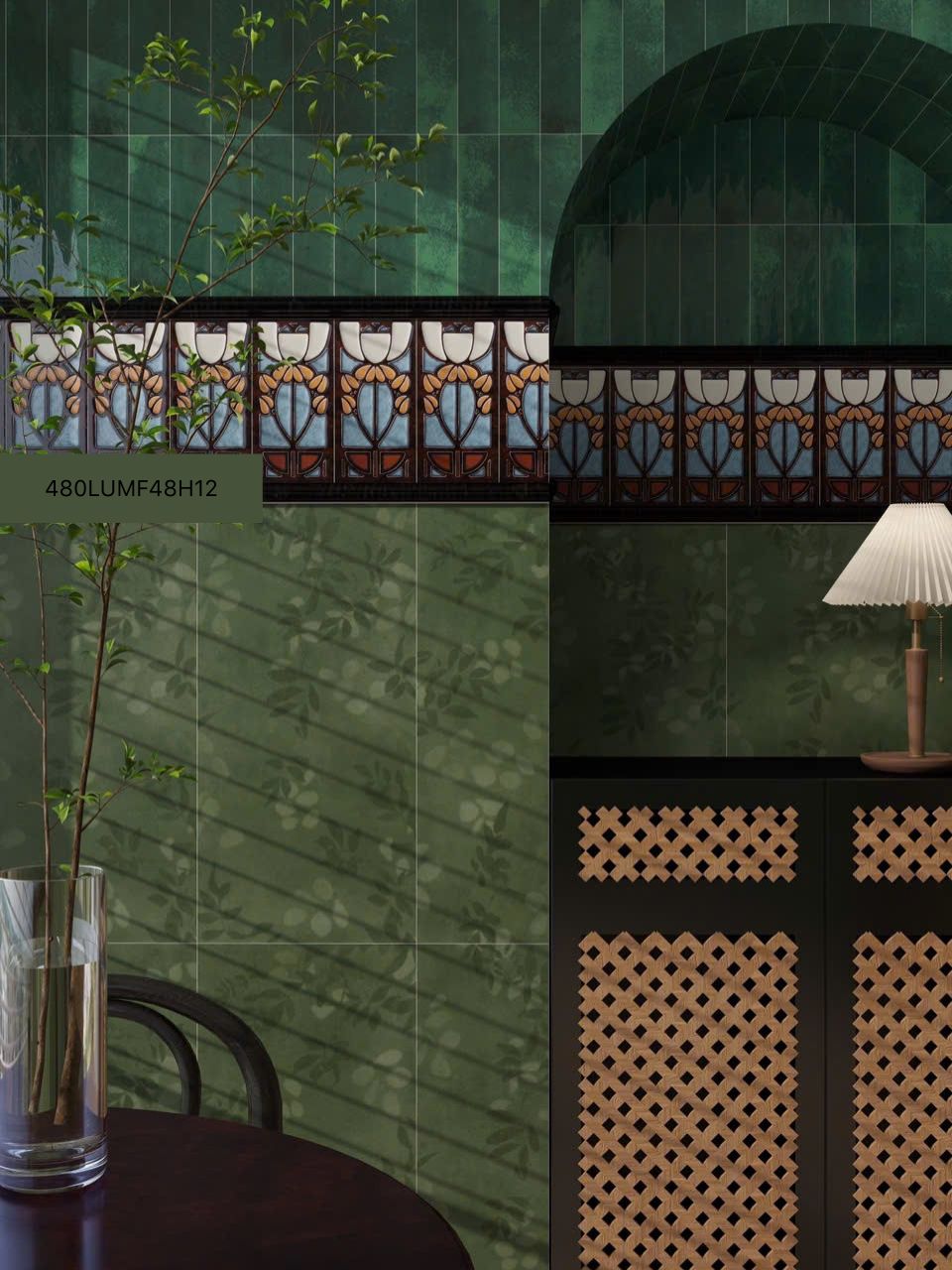 Gạch tranh ốp wc 40x80 480LUMF48H12