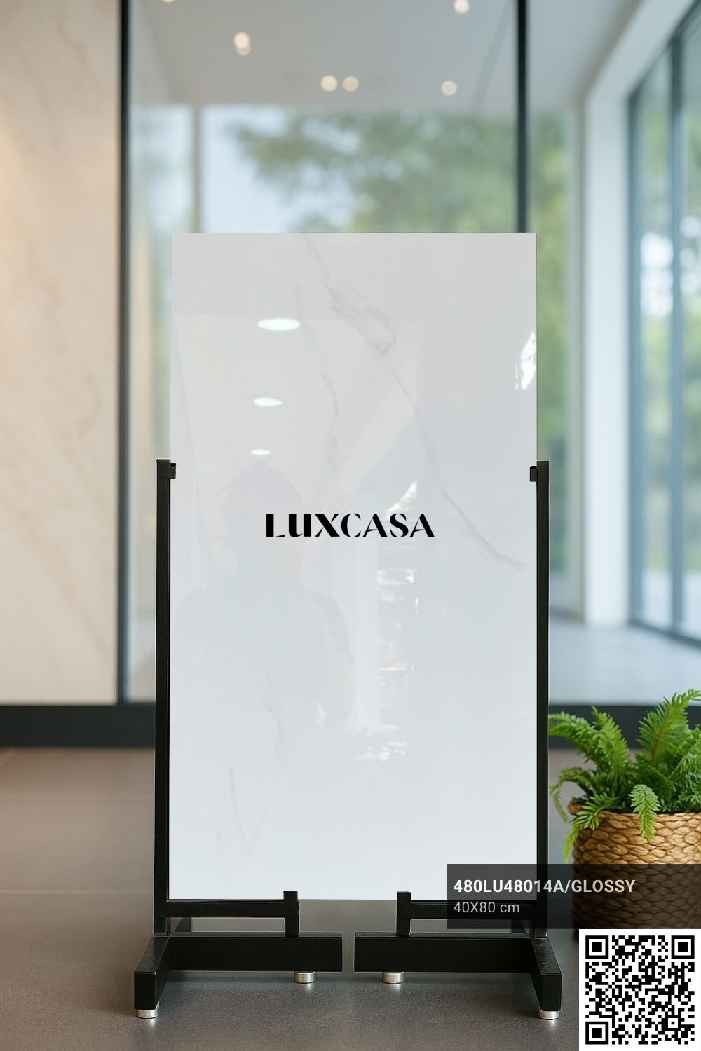 Mẫu gạch ốp tường 40x80 cm bóng kính