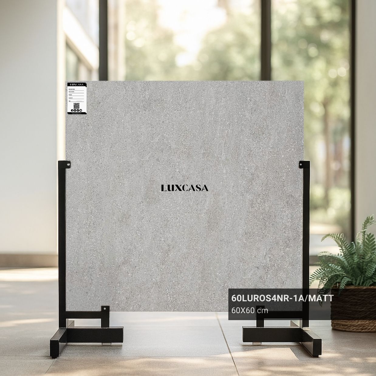 Gạch ốp nền 60x60 xám nhạt 60LUROS4NR-1A