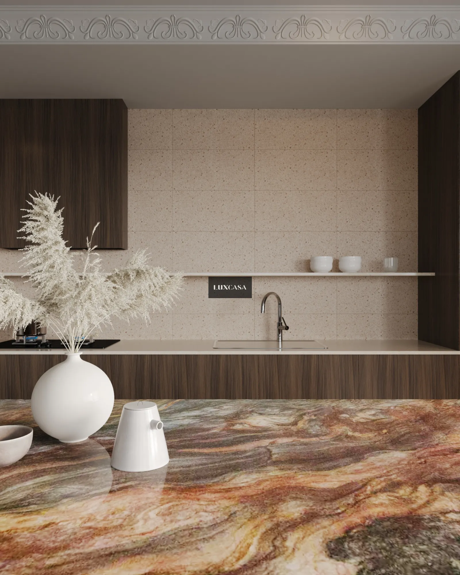 Gạch terrazzo ốp bếp 30×60 360LU360070