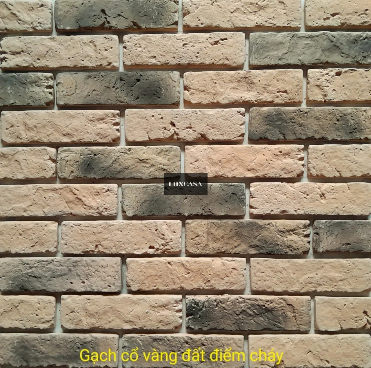 Gạch giả cổ vàng đất cháy