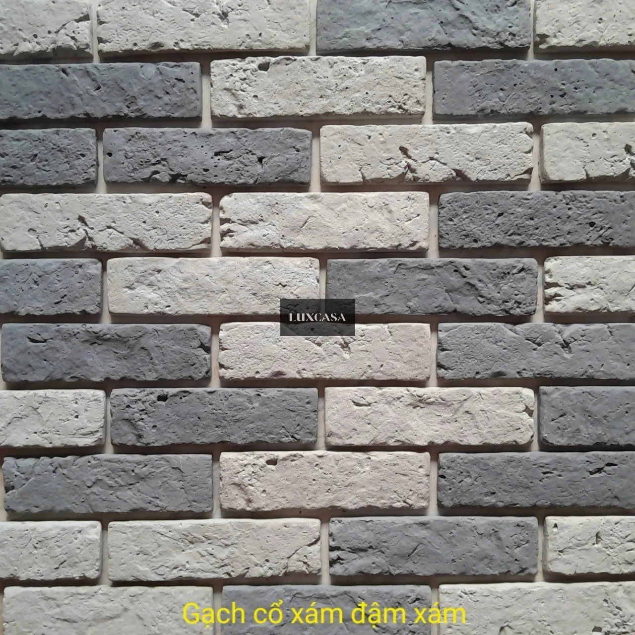 Gạch giả cổ xám đậm xám