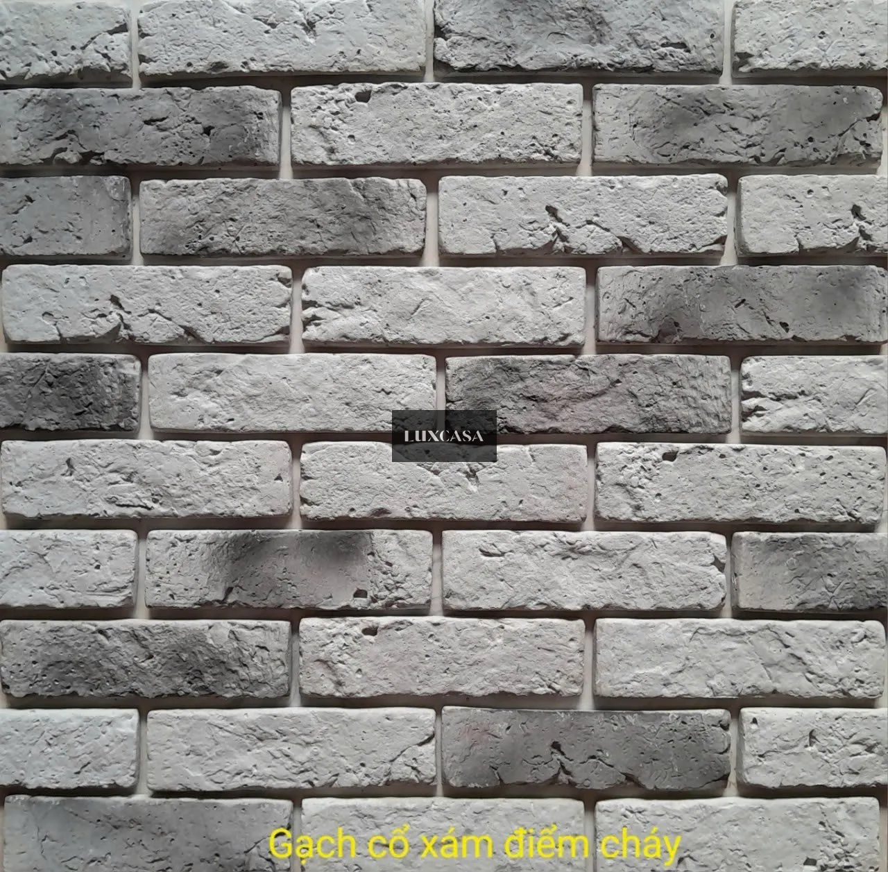Gạch giả cổ xám điểm cháy
