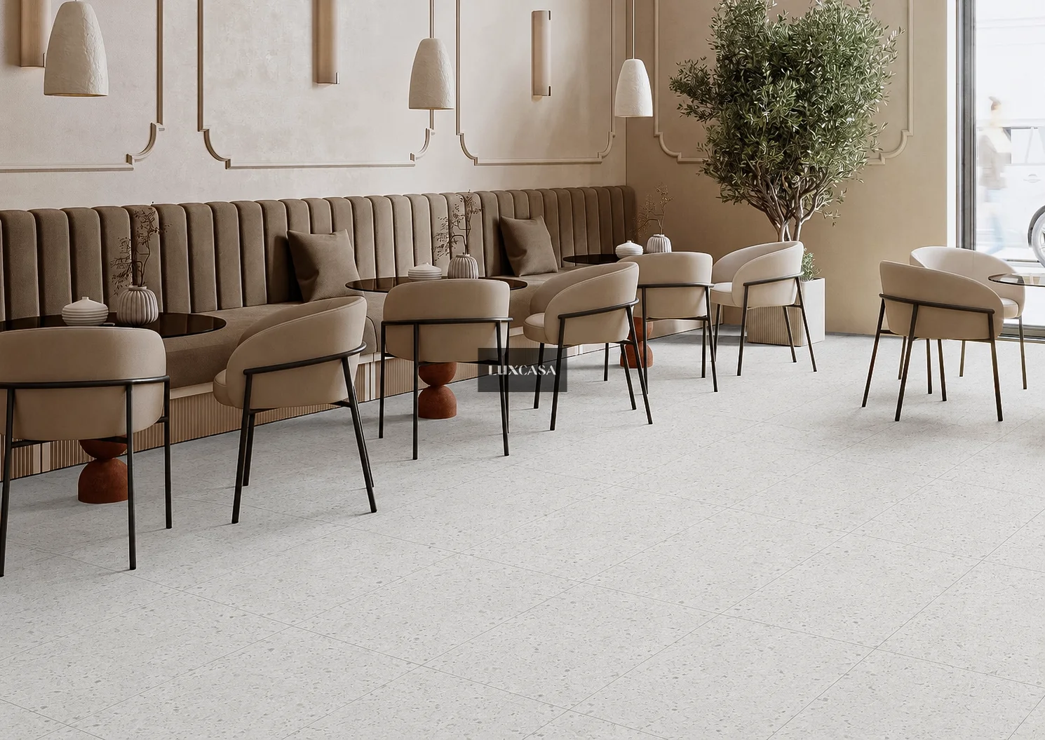 Gạch lát sàn quán cafe 30×60 360LU360068