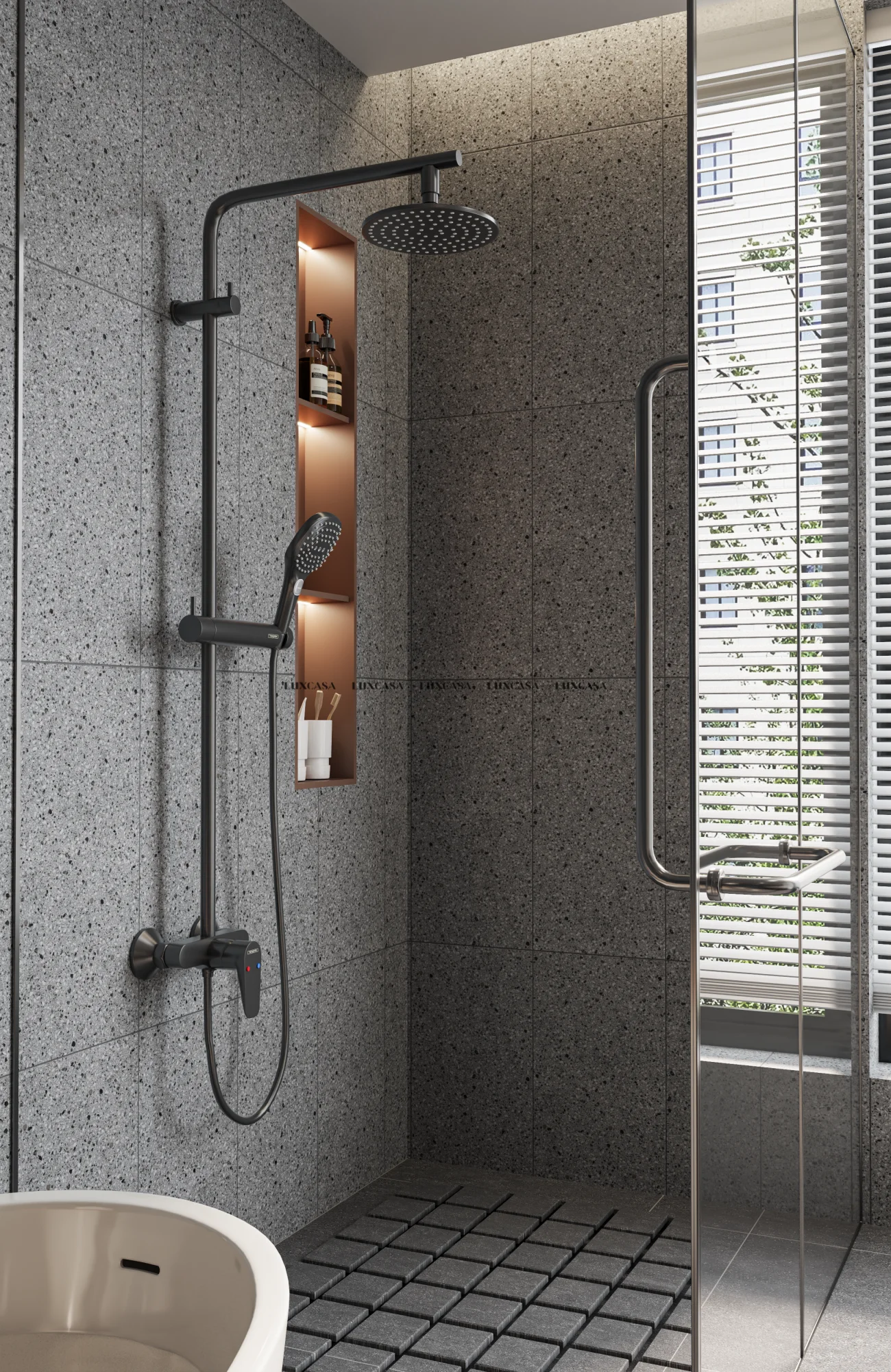 Gạch toilet terrazzo 30×60 360LU360071