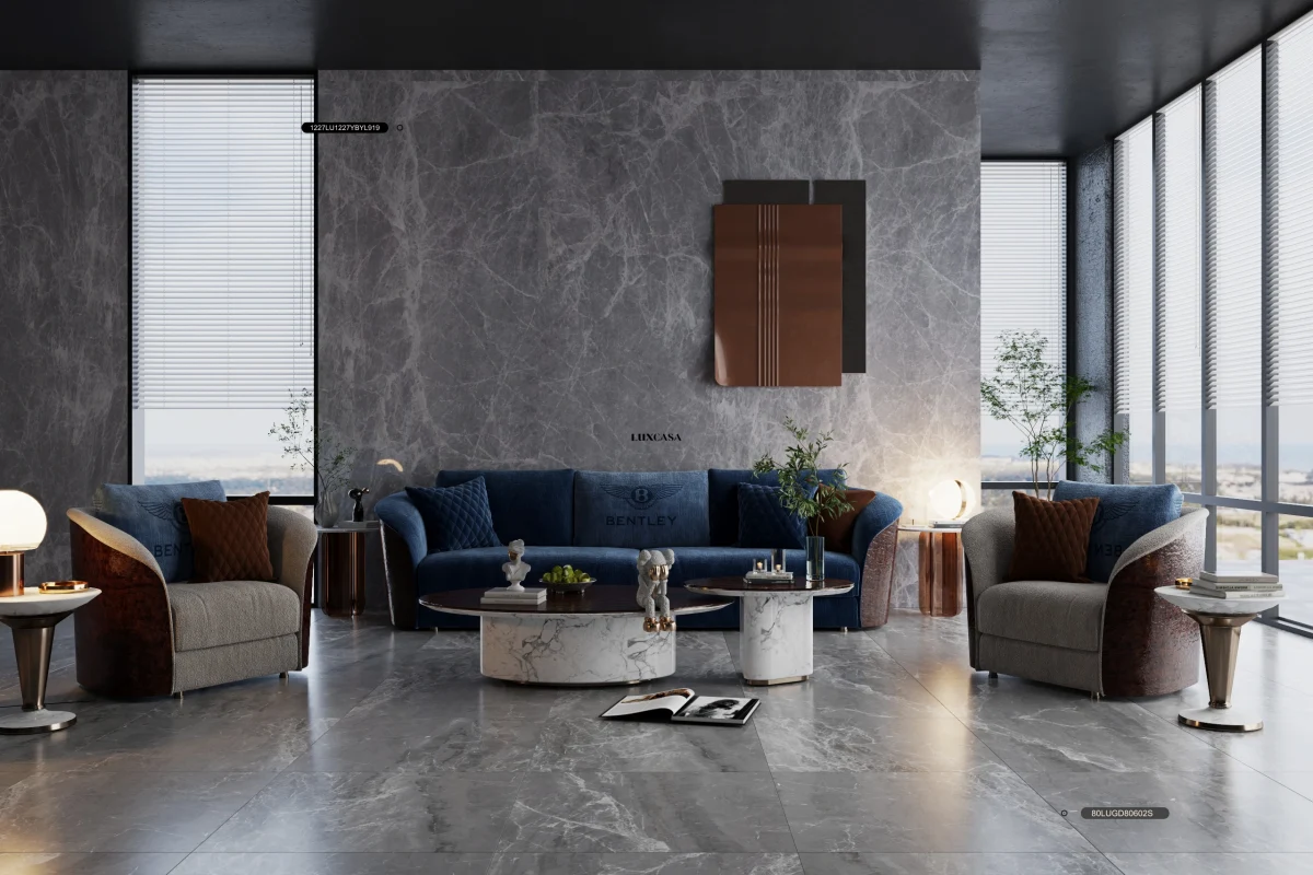 Mẫu gạch lát nền phòng khách 80x80 80LU80602S