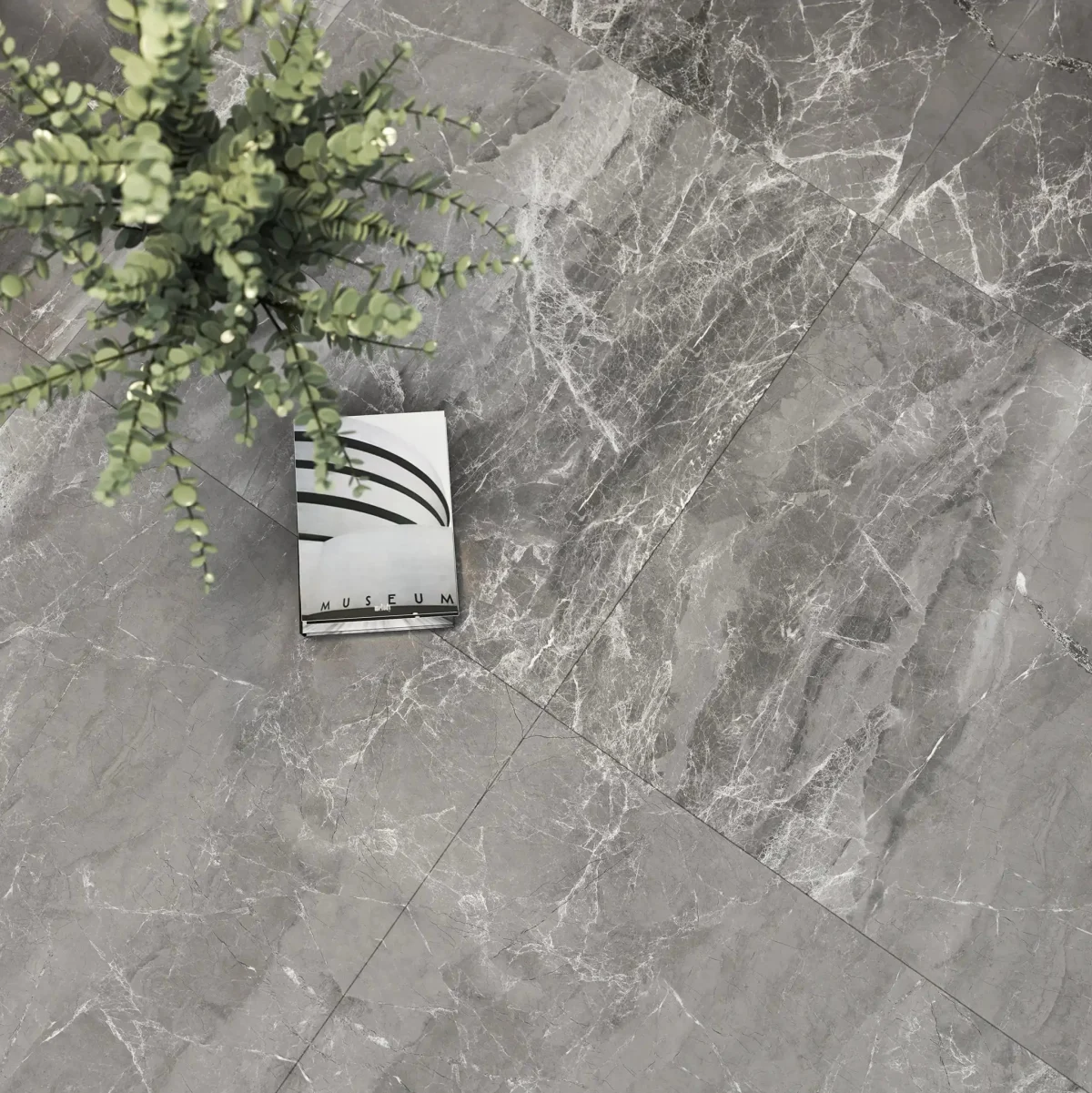 Mẫu gạch lát sàn chính màu xám 80x80 80LU80602S