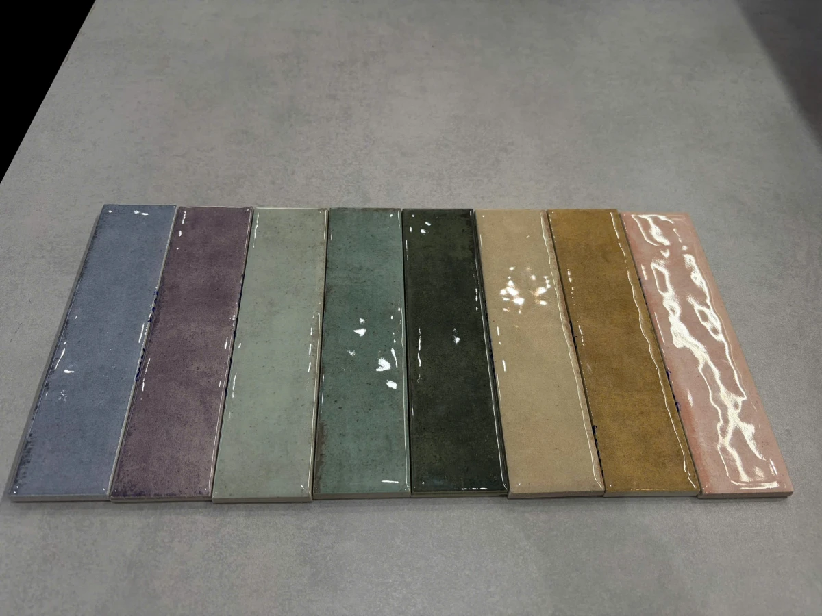 BST 8 màu gạch thẻ bóng 50x200mm porcelain