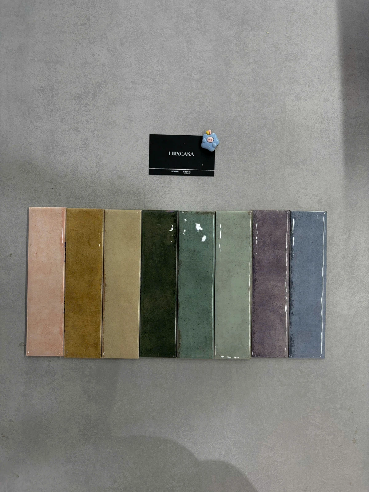 BST 8 màu gạch thẻ bóng 50x200mm porcelain