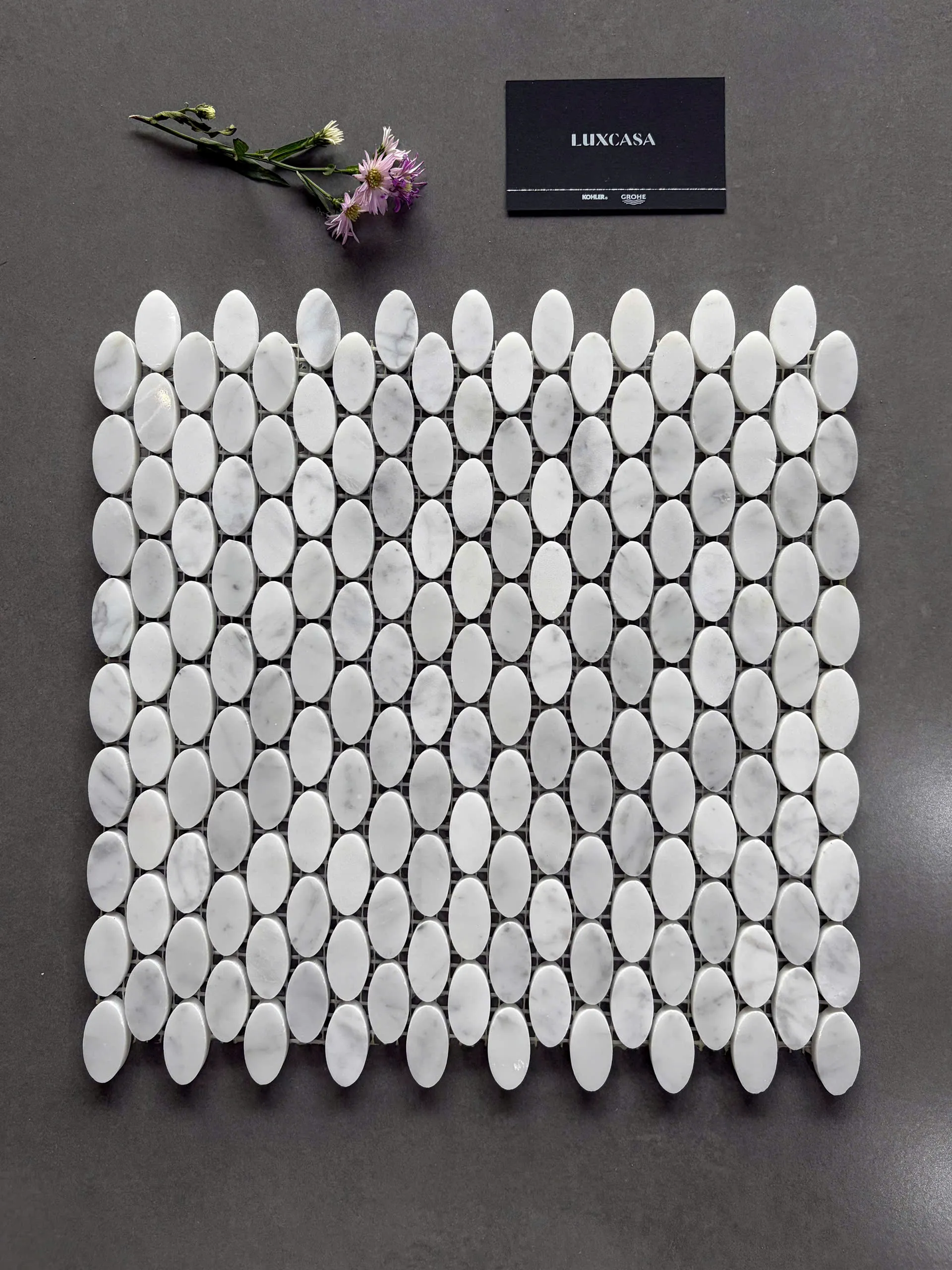 Đá mosaic hình elip LUTH7225