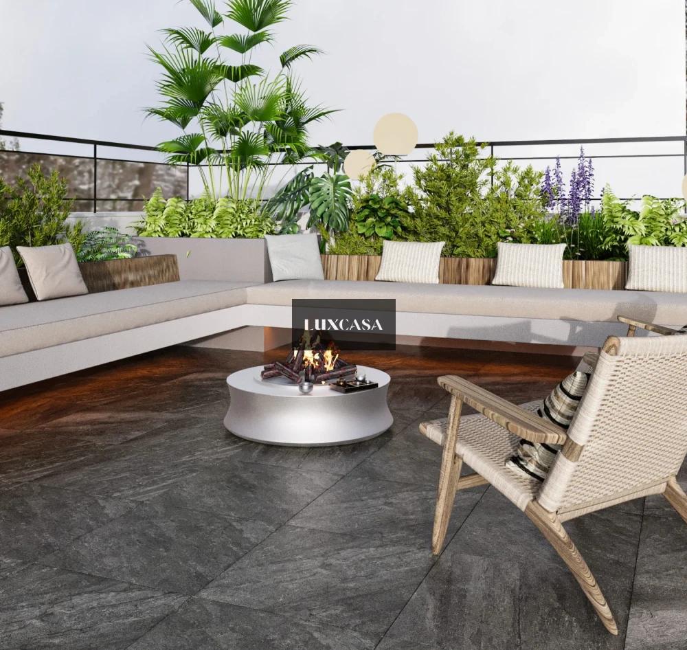 Gạch lát 60x60 men Matt chống trơn cho sân ngoài trời