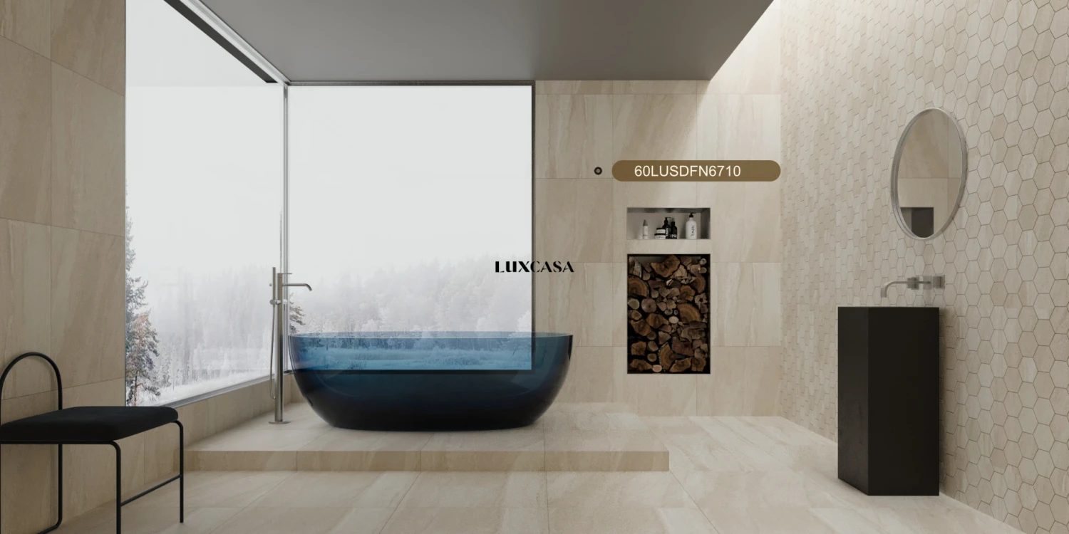 Gạch lát nền nhà tắm 60x60 giả đá slate