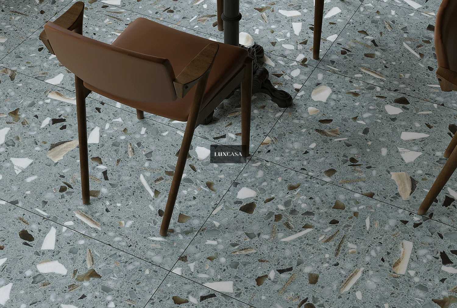 Gạch lát quán cafe terrazzo 60×120 612LU612D236