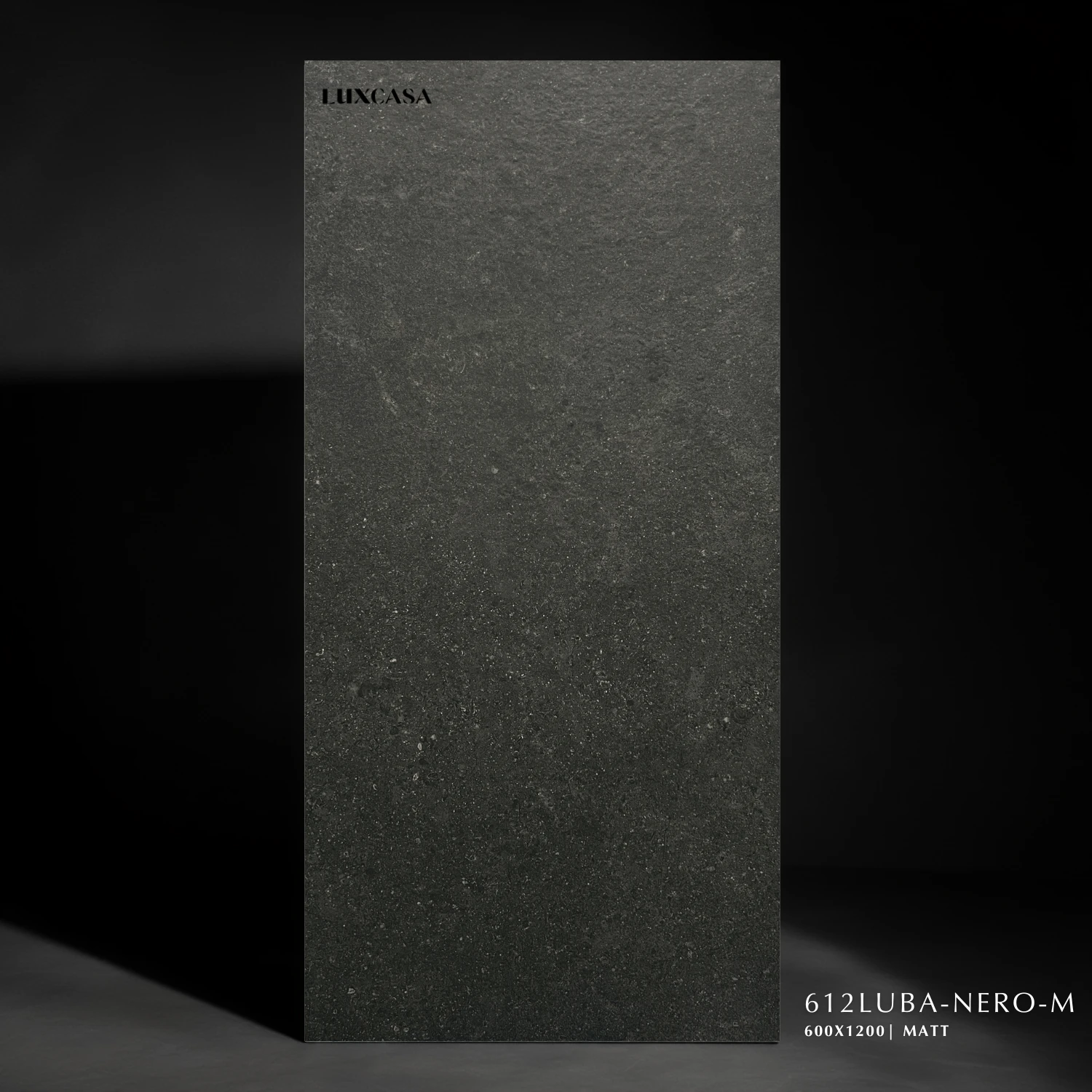 Gạch lát sàn màu đen mã 612LUBA-NERO-M