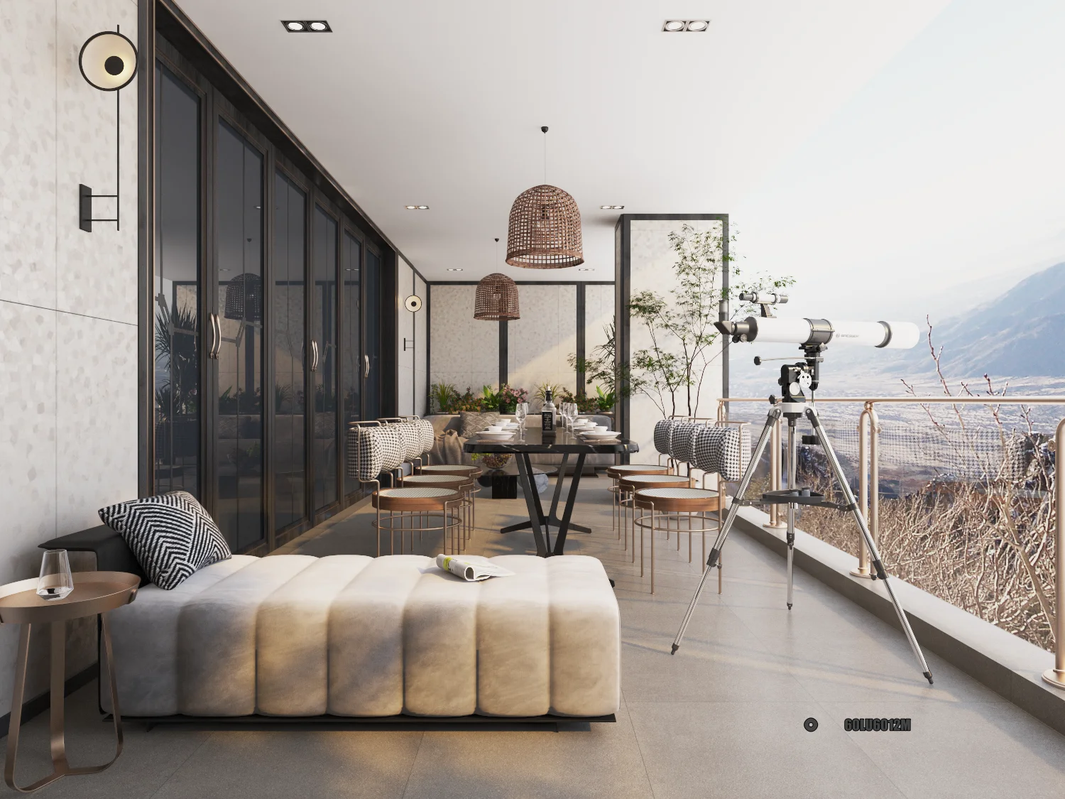 Gạch men matt lát ban công chống trơn 600x600 60LU6012M